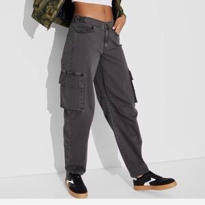 Wild Fable Dark Gray Cargo Pants